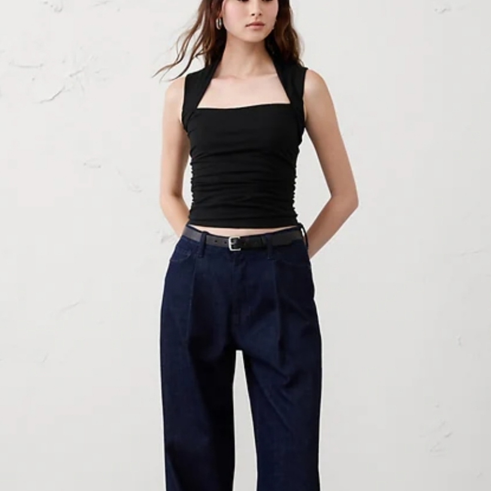 Banana Republic Soft Stretch Side-Shirred Top